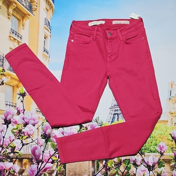 Pilcro and the Letterpress Pink Skinny Jeans Size 25 NEW‎ - Picture 1 of 5